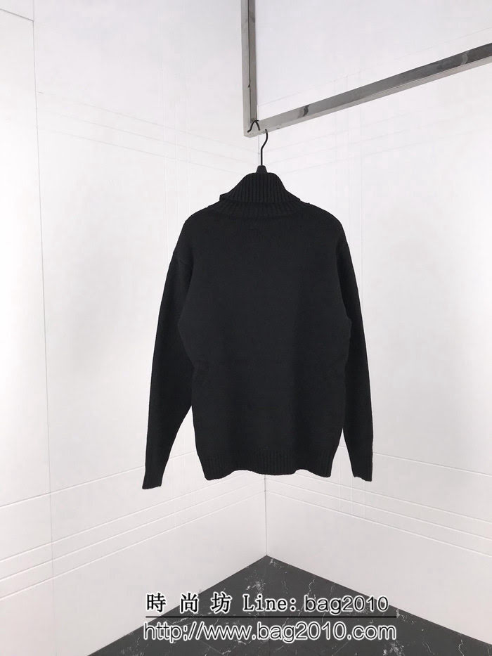 BALENCIAGA巴黎世家 18冬季新款 金色麥穗刺繡高領毛衣 原版OS寬鬆版型 羊毛混紡面料 高版本男女同款 ydi2095